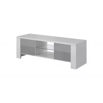 Cama stojak TV WEST 42/130/42 biały/szary połysk