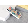 Etui ochronne na smartfona iKins do iPhone XS/S mozaika białe – twardy plecki, dekoracyjny wzór mozaiki