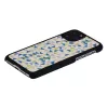 Etui na smartfona man and wood dla iPhone 11 Pro — niebieski trójkąt na czarnym tle, ochronna twarda skorupa