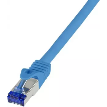 Logilink Professional Ultraflex - Kabel krosowy - RJ-45 (M) do RJ-45 (M) - 0,25 m - 6 mm - S/FTP - Cat.7 (kabel) / CAT 6a (porty) - bezhalogenowy, formowany, z osłoną zaczepu - niebieski, R