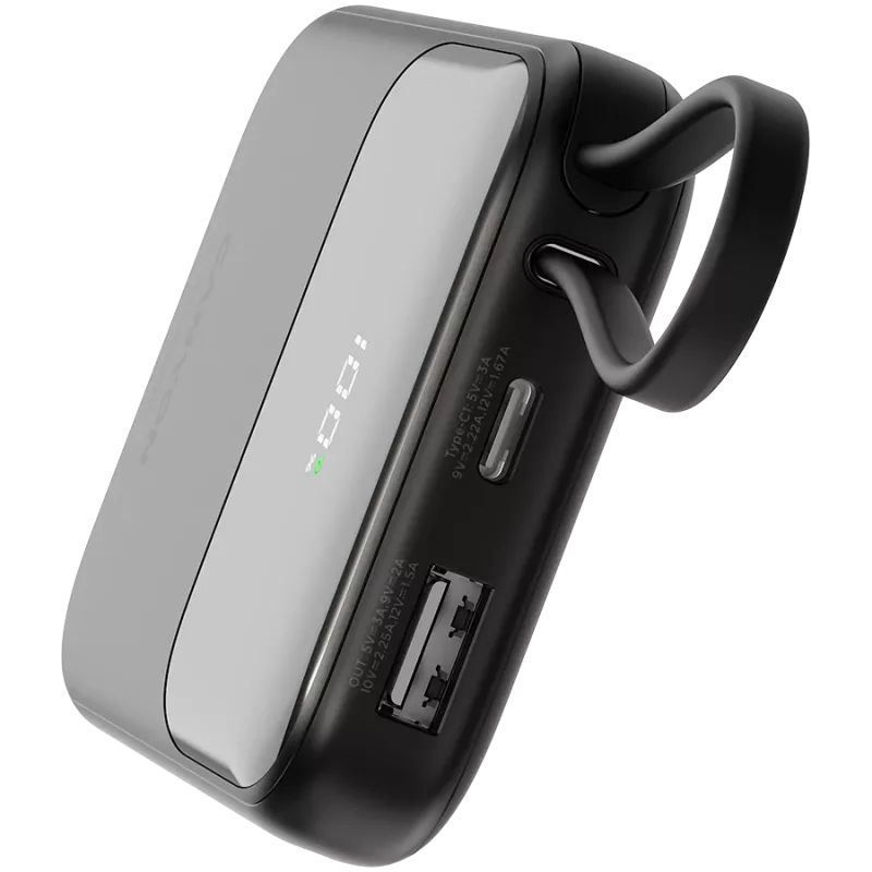 OnPower 101 z wbudowanym kablem 10000 mAh PD22.5W Czarny