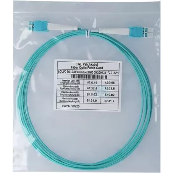 Kabel krosowy światłowodowy CBO BlueOptics SFP8181EU3MK 3 m, 2x LC, OM3 (aqua)