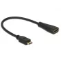 Kabel HDMI DeLOCK 0,23 m mini-HDMI/HDMI