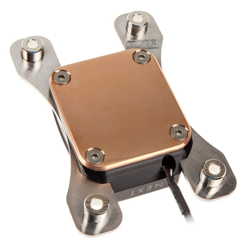 Blok wodny Aqua-Computer 21713 Kryos Next Vision – Acetal i Miedź, AM4, czarny/srebrny