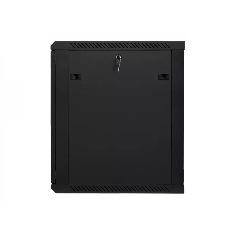 Lanberg ścienna szafa instalacyjna rack 19'' 15U 600x600mm czarna (szklane drzwi)