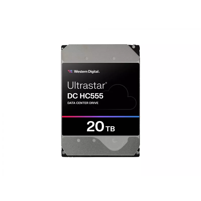 WD Ultrastar DC HC555 - dysk twardy - centrum danych - szyfrowany - 20 TB - wewnętrzny - 3,5 cala (8,9 cm)