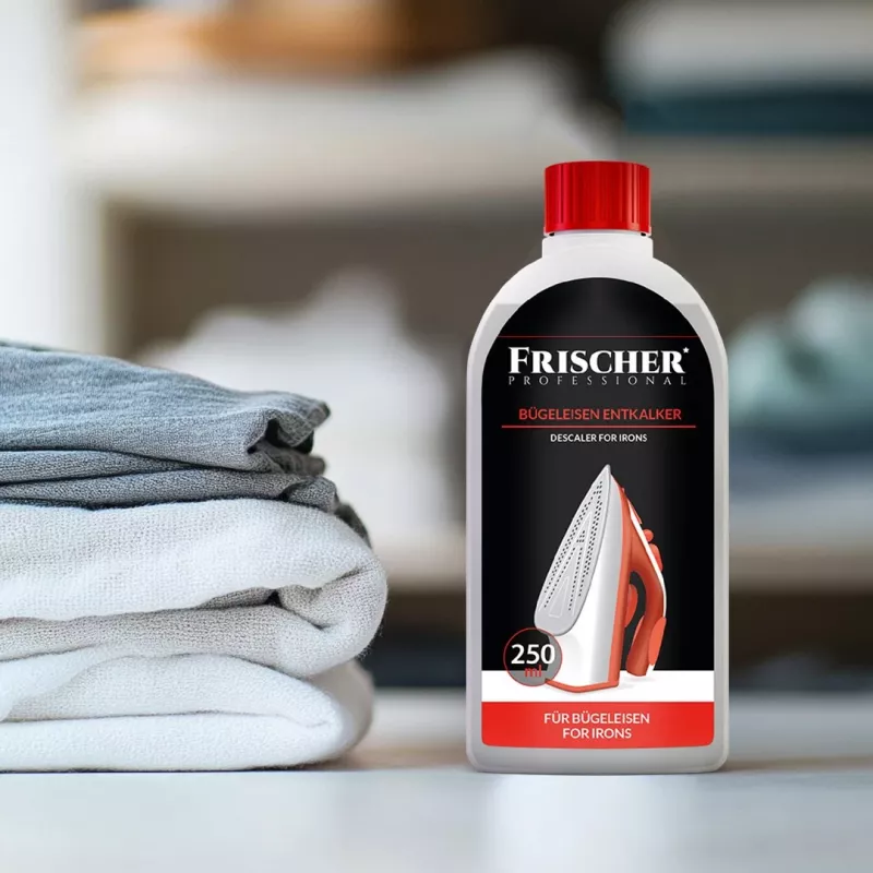 Płynny odkamieniacz FRISCHER FR00015_250 do urządzeń gospodarstwa domowego 0,25 L, do żelazek, butelka plastikowa