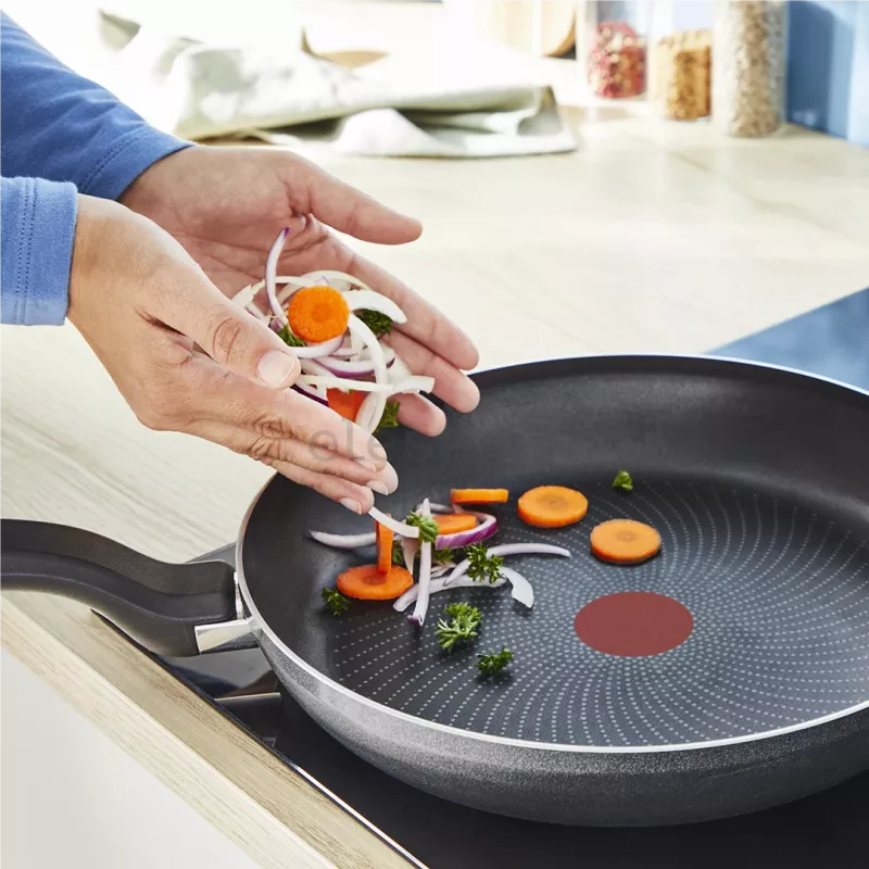 Patelnia Tefal H05606 Nieprzywierająca 28 cm, lekka patelnia do codziennego użytku
