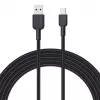 Kabel USB A na USB C Aukey CB-NAC1, 1 m, pleciony nylon, USB PD 60W, USB 2.0