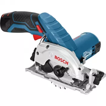 Bezprzewodowa ręczna pilarka tarczowa GKS 12V-26 Professional, 12 V (niebiesko-czarna, 2 akumulatory litowo-jonowe 3,0 Ah, w L-BOXX)