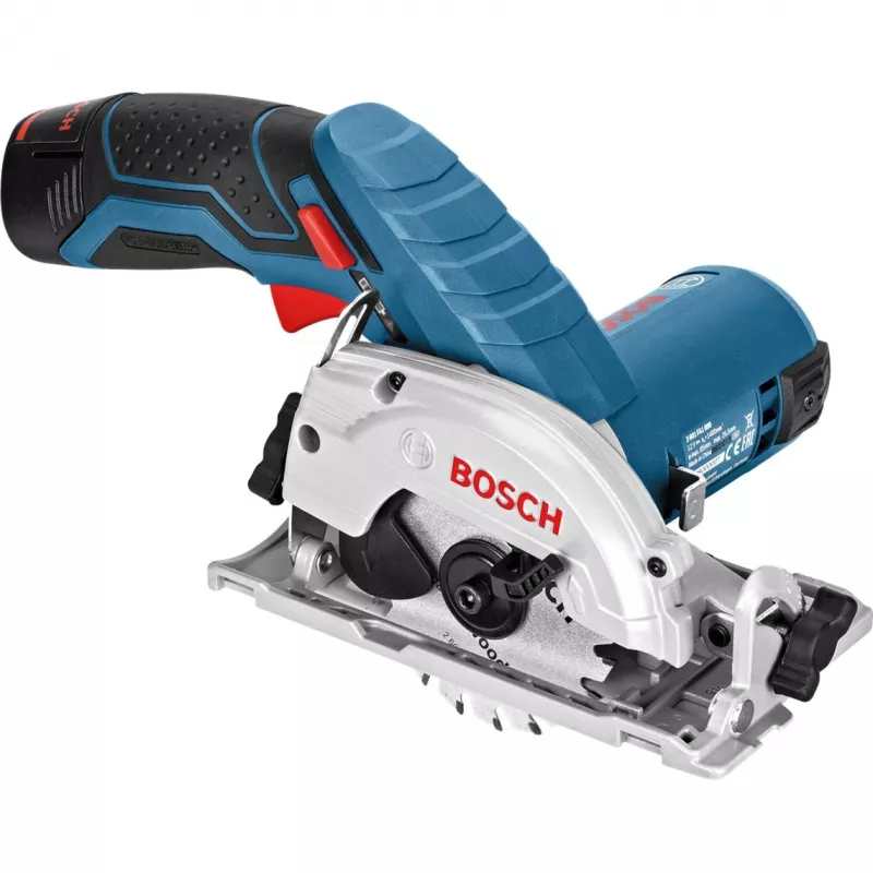 Bezprzewodowa ręczna pilarka tarczowa GKS 12V-26 Professional, 12 V (niebiesko-czarna, 2 akumulatory litowo-jonowe 3,0 Ah, w L-BOXX)