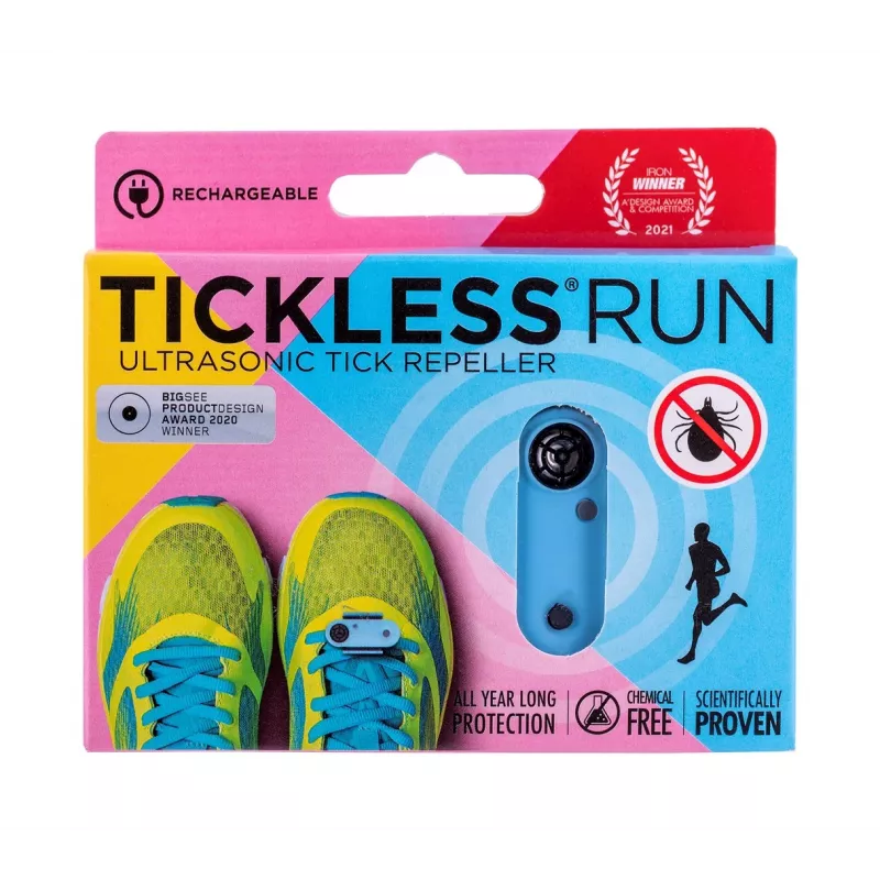 Tickless Run niebieski odstraszacz kleszczy dla ludzi