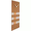 NeXtime zegar 2855co Bold Stripes, 38x19 cm, ścienny, miedziany