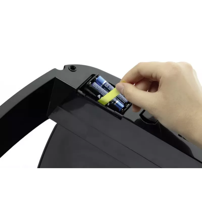 Prostokątny kosz na śmieci Durable NO TOUCH 35 l stal nierdzewna czarny srebrny