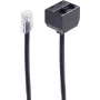 Kabel telefoniczny ShiverPeaks BS71231-8/4 0,15 m Czarny