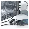 Kabel USB RealPower MagneticCharge2 1m Czarny Szybkie Ładowanie Transfer Danych