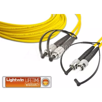 Lightwin LDP-09 FC-ST 1.0 Kabel światłowodowy 1 m LSOH OS2 2x FC 2x ST Żółty (LDP-09 FC-ST 1.0)