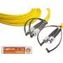 Lightwin LDP-09 FC-ST 1.0 Kabel światłowodowy 1 m LSOH OS2 2x FC 2x ST Żółty (LDP-09 FC-ST 1.0)