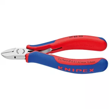 Knipex Electronics Diagonal 77 02 115 - Obcinak do kabli - Stal nierdzewna (77 02 115)