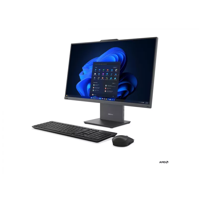 All-in-One PC Lenovo ThinkCentre neo 55a 24 Gen 6 Touch 23,8 cala FHD, AMD Ryzen 5 220, 16 GB RAM, 512 GB SSD, AMD Radeon 740M, Windows 11 Pro, klawiatura angielska, Luna szary, 3 lata gwarancji