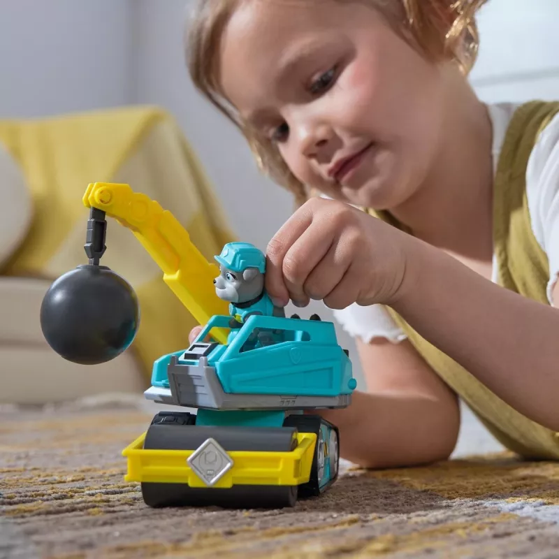Ciężarówka z kulą wyburzeniową Rubble & Crew Motor 3+ Lata Plastik Czarny Niebieski Żółty