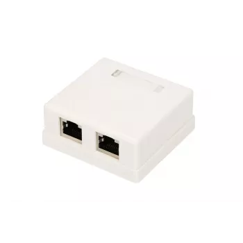 Natynkowe gniazdo sieciowe Extralink EX.9649 — 2x RJ45 Cat5e STP