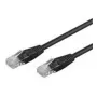 Wentronic Goobay CAT 5e kabel krosowy, U/UTP, Czarny, 0,25 m - CCA miedź Mix (68703)