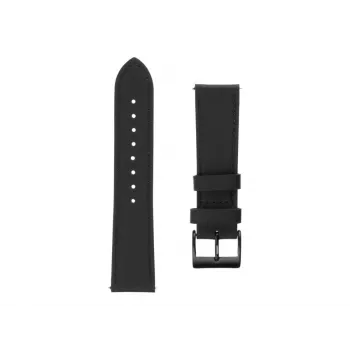 Skórzany pasek do zegarka FIXED FIXLST-22MM-BK — 22 mm szybkozłącze, czarny