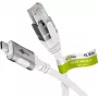 Kabel sieciowy Goobay 74181 USB C RJ-45 Cat6 15 m Biały