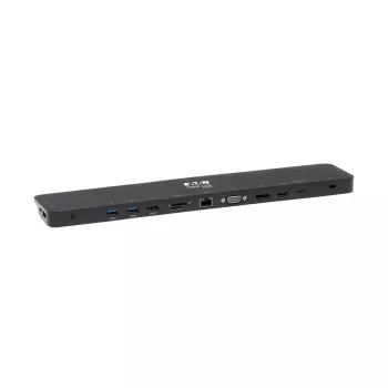 Stacja dokująca USB-C, potrójny wyświetlacz – 4K HDMI i DP, VGA, USB 3.2 Gen 1, koncentrator USB-A/C, GbE, ładowanie PD 100 W