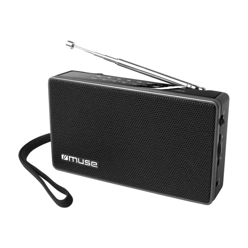 Muse | M-030R | Przenośne radio 2-pasmowe | Czarny