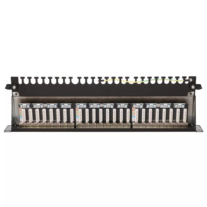 Patch Panel - Extralink CAT6A STP, 24 porty