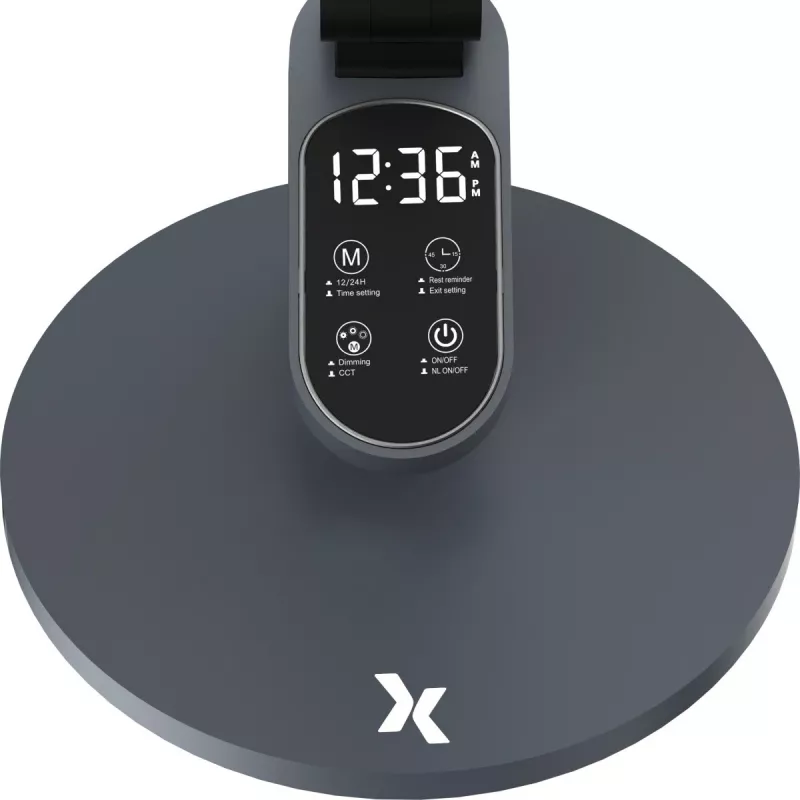 Lampa biurkowa MAXCOM ML 5100 LED szara z regulowaną jasnością
