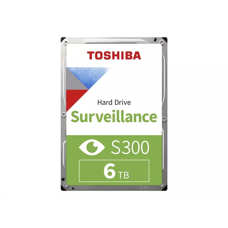Toshiba S300 Surveillance 3.5 Wewnętrzny dysk twardy SATA 6GB/s - 6TB, 5400RPM