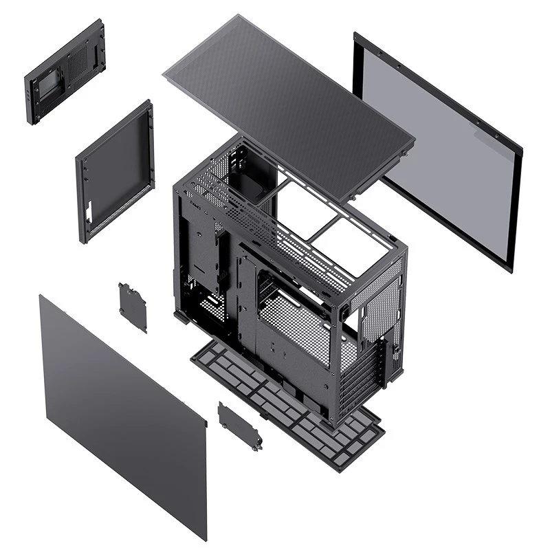 Obudowa komputera Jonsbo D41 MESH Midi Tower Czarna