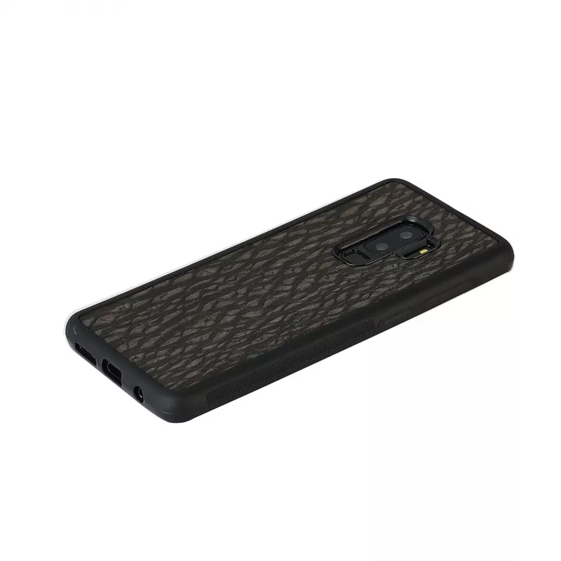Etui na smartfona man and wood dla Galaxy S9 Plus — carbon Czarny