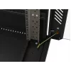 Szafa rack LANBERG FF01-6222-12B 22U 600x1200 mm czarna z przeszklonymi drzwiami przednimi i tylnymi