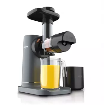 NINJA Cold Press Juicer | Neverclog JC151EU | Typ Sokowirówka Wolnoobrotowa | Szary | 150 W | Liczba prędkości 1