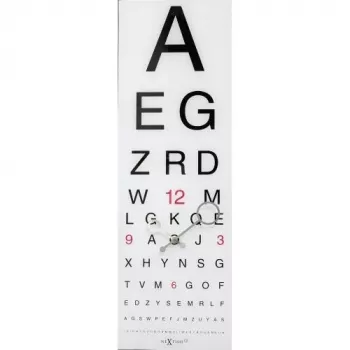 NeXtime klok 3067 Eyesight, 75x25.4 cm, Ścienny, Biało-Czarny