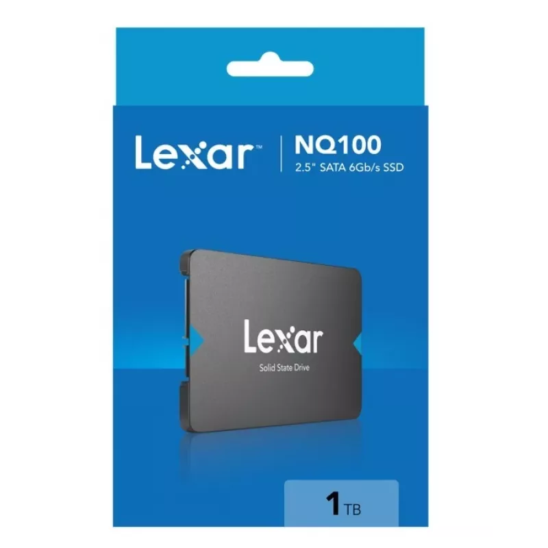 2.5-calowy dysk SSD SATA III Lexar NQ100 1 TB — odczyt 550 MB/s, transfer 6 Gbit/s
