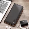 Dux Ducis Dux Ducis Hivo skórzany portfel z klapką z naturalnej skóry etui na karty i dokumenty Samsung Galaxy S22+ (S22 Plus) czarny