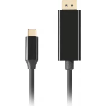Kabel LANBERG USB-C M -> DisplayPort M 0,5 m 4K 60 Hz czarny