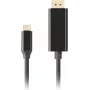Kabel LANBERG USB-C M -> DisplayPort M 0,5 m 4K 60 Hz czarny