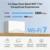System Wi‑Fi Mesh TP‑LINK Mercusys Halo H25BE (Wi‑Fi 7, dwuzakresowy 2.4/5 GHz, 2880 Mbps) zestaw 2 szt., 3 wewnętrzne anteny, biały