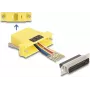 DeLOCK D-Sub 25-pin żeński na RJ45 żeński zestaw montażowy żółty VGA RJ-45