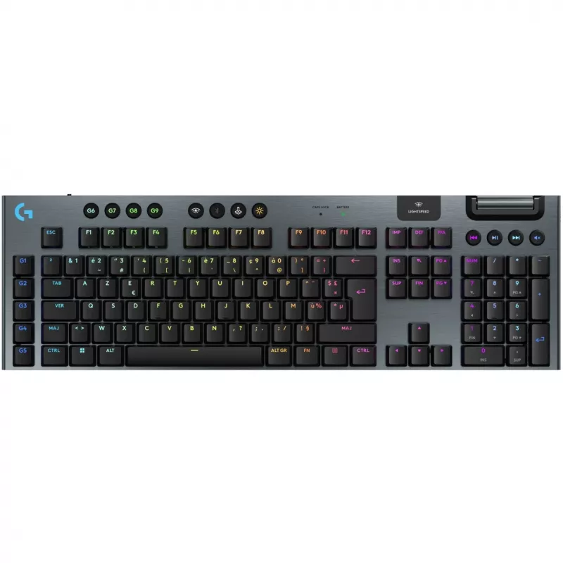 Logitech G G915 X LIGHTSPEED klawiatura Gaming USB RF Wireless Bluetooth AZERTY francuski Czarny