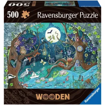 Drewniane puzzle Fantasy Forest (505 elementów)