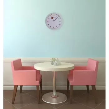 Zegar NeXtime 3048 Color Change, Ø28 cm, ścienny, biały/wielokolorowy