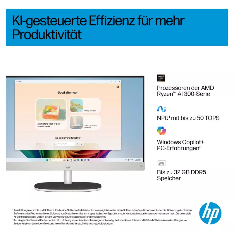 Komputer All-in-One HP (kompletne rozwiązanie) 27-ct2073ng AMD Ryzen AI 7-350 512GBSSD 16GB biały (27-ct2073ng)