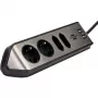Brennenstuhl estilo Eck-Steckdosenleiste 4-fach, schwarz 2x Schutzkontakt-Steckdosen, 2x Euro-Steckdosen, inkl. USB-Ladefunktion